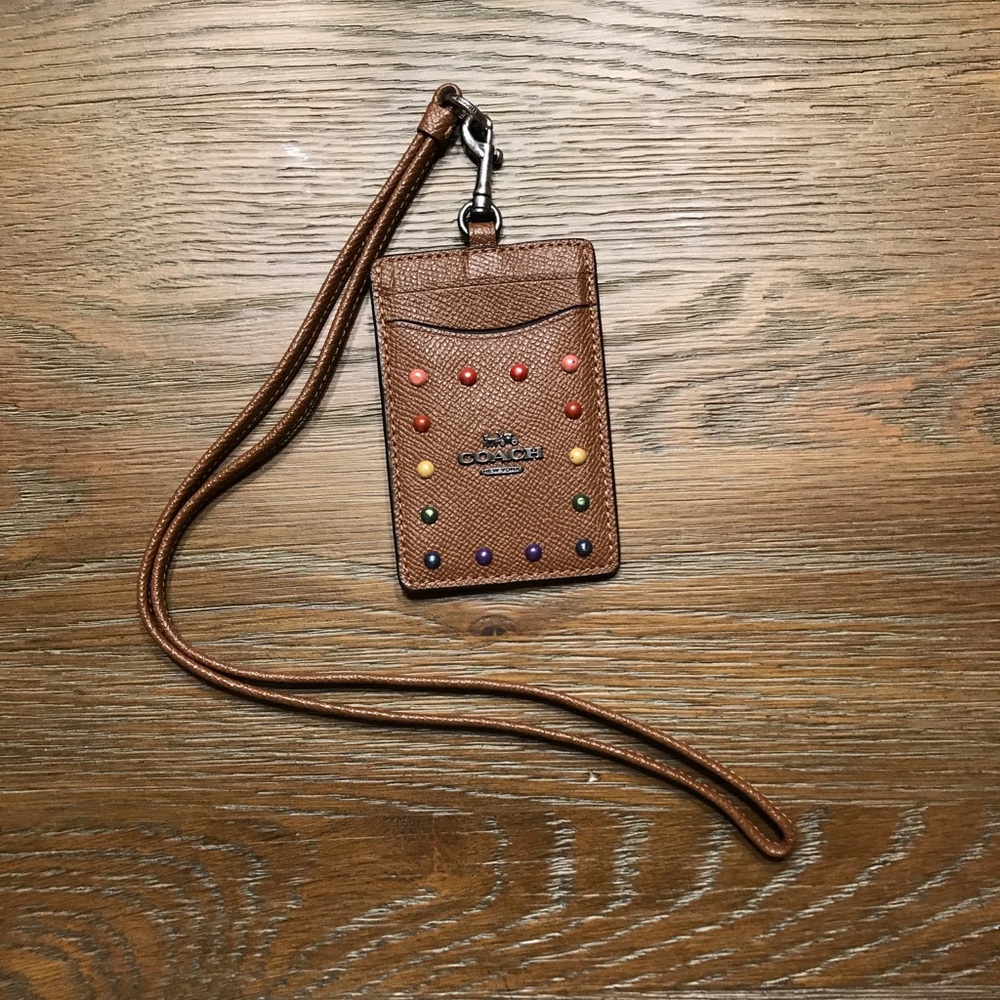 Coach Lanyard ID Card Case
